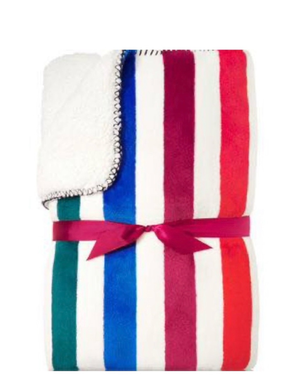Bath and Body Works Limited Edition Fall 2017 Candy Stripe 50x60 Throw NEW!